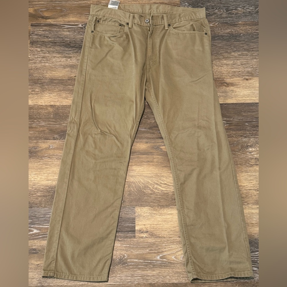 Levi's 505 Straight Denim Jeans Mens Size W36xL30 Tan